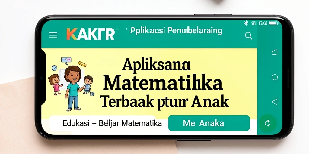Antarmuka KAKRP yang interaktif untuk belajar matematika.
