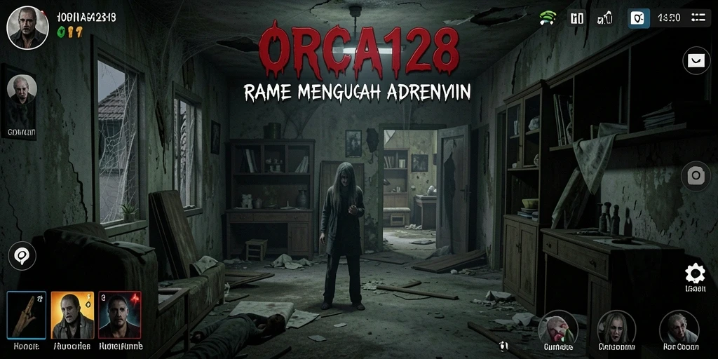 Tampilan antarmuka ORCA128 yang mencekam dan menegangkan.