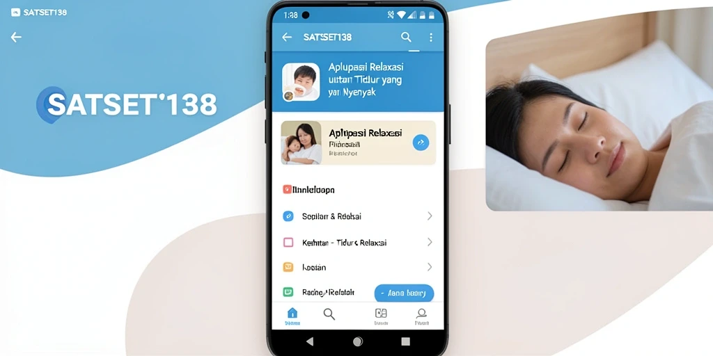 Antarmuka SATSET138 yang sederhana dan intuitif untuk Tidur & Relaksasi.